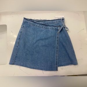 Pacsun Denim Wrap Skirt | Size 24 | NWT